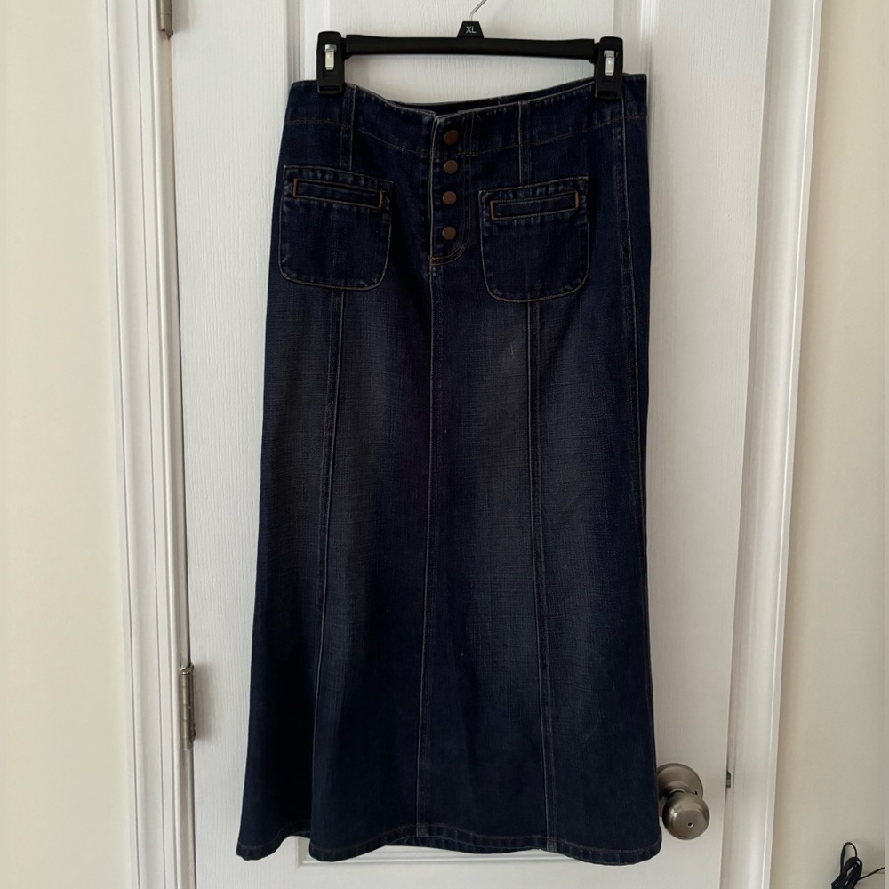 Gap Jean Skirt - midi length, like new